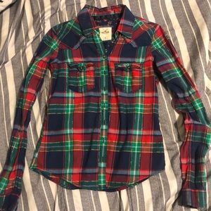 Hollister Flannel :size XS long sleeve